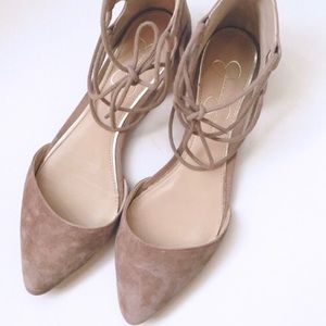 Jessica Simpson Tie up flats